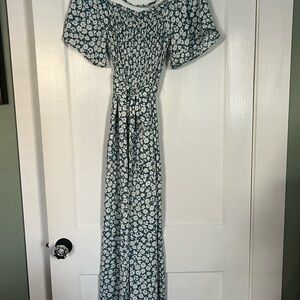 Floral Off-Shoulder Jumpsuit